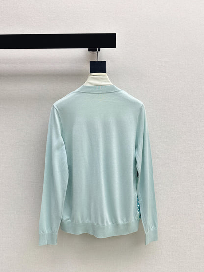 Patchwork Knit Cardigan