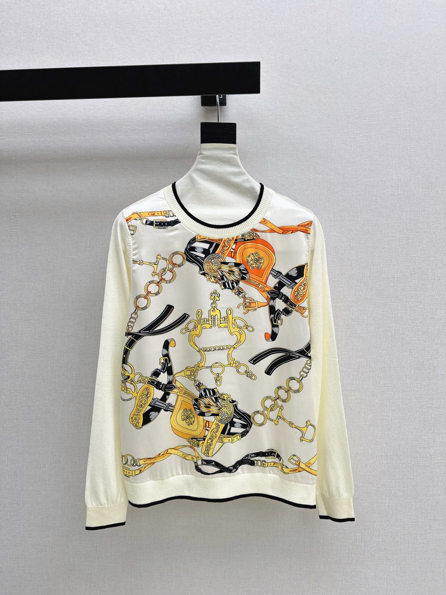 Patchwork Knit Sweater