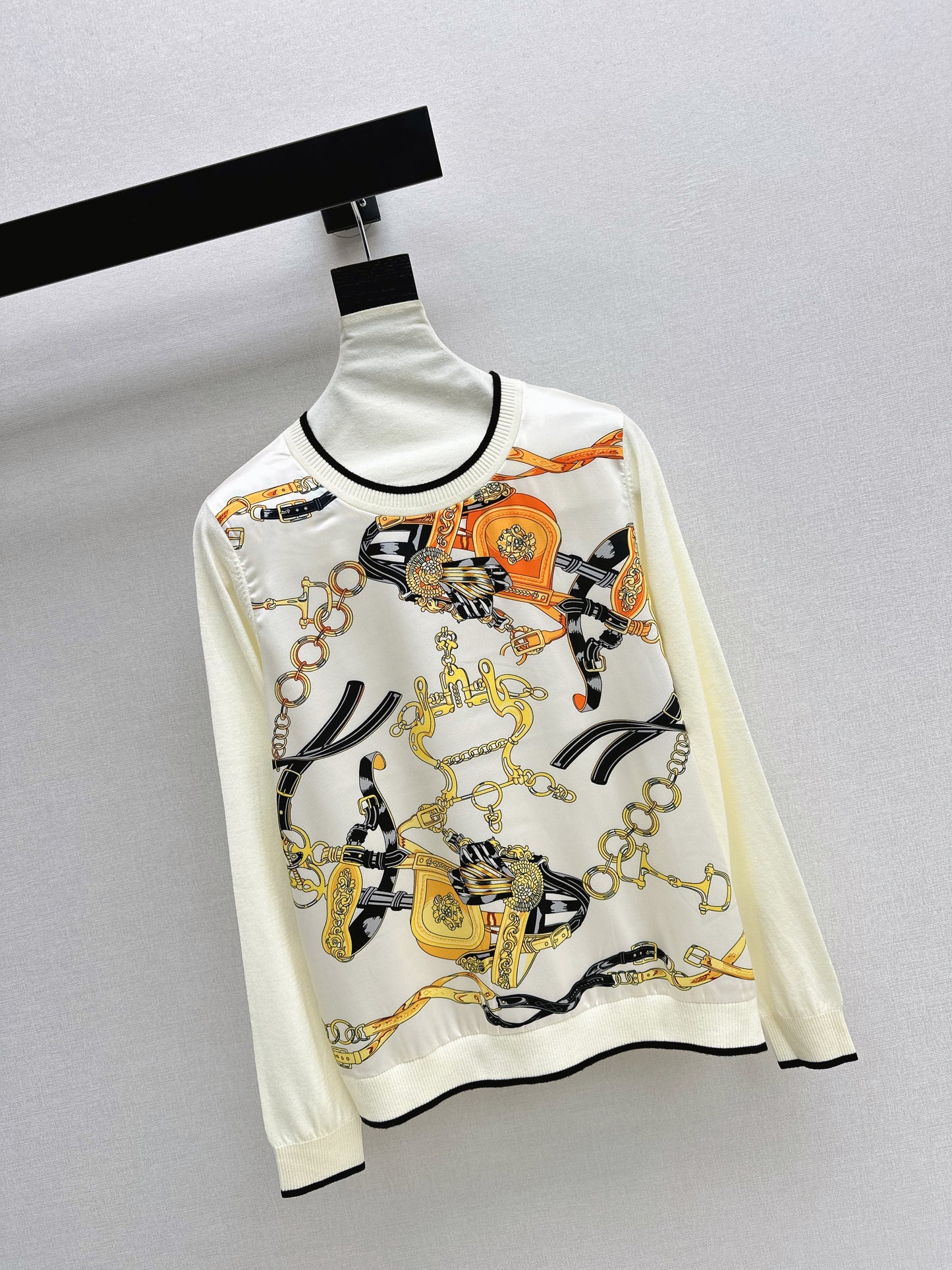 Patchwork Knit Sweater