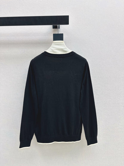 Patchwork Knit Sweater