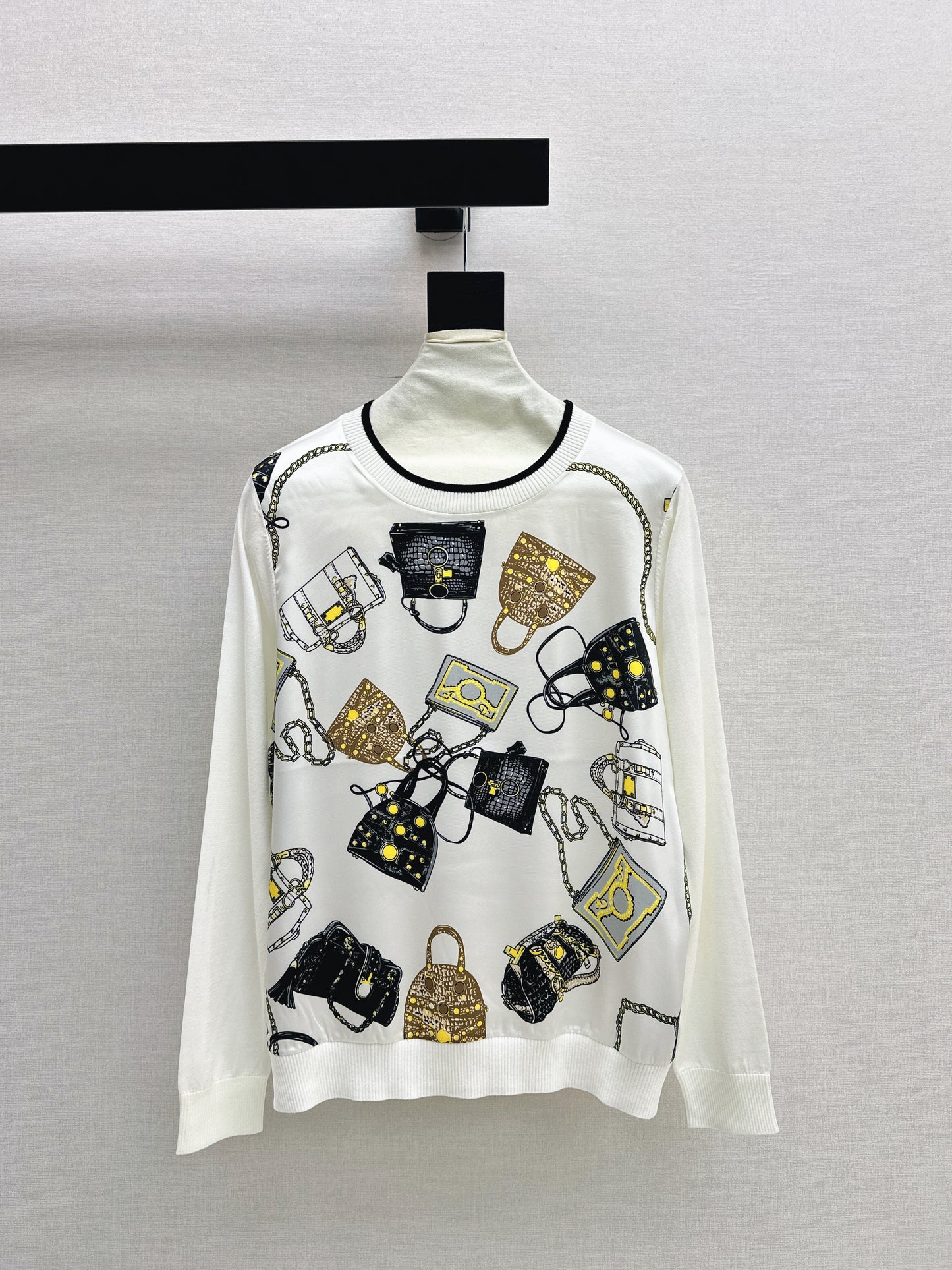 Patchwork Knit Sweater