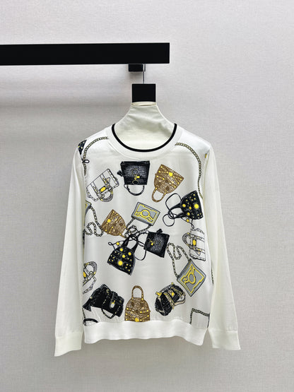 Patchwork Knit Sweater