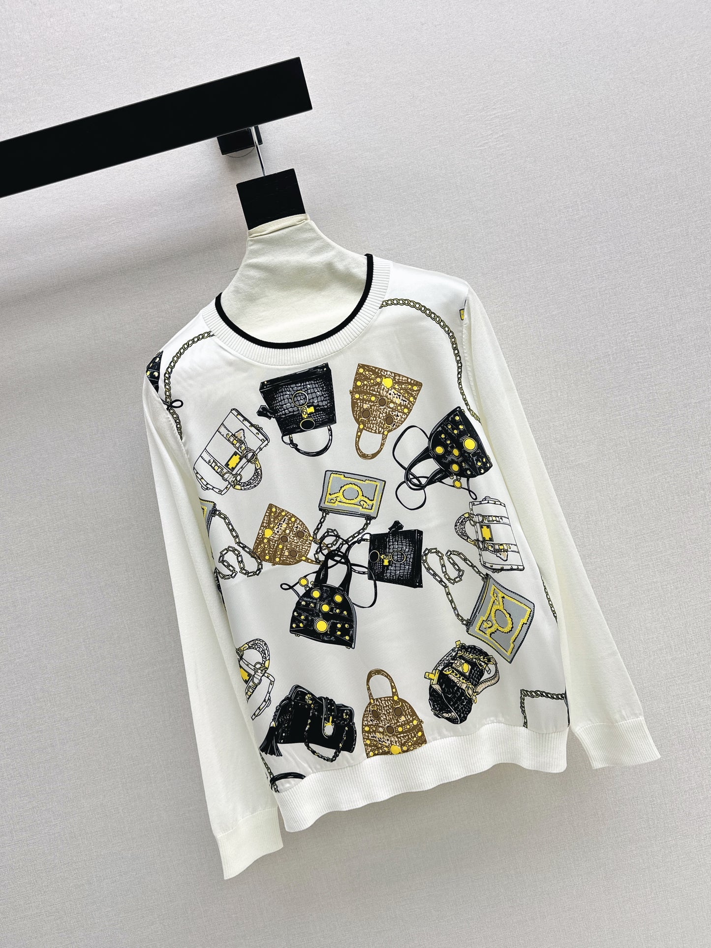 Patchwork Knit Sweater