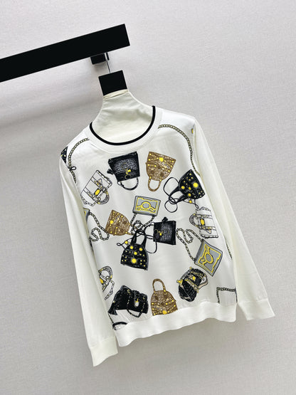 Patchwork Knit Sweater