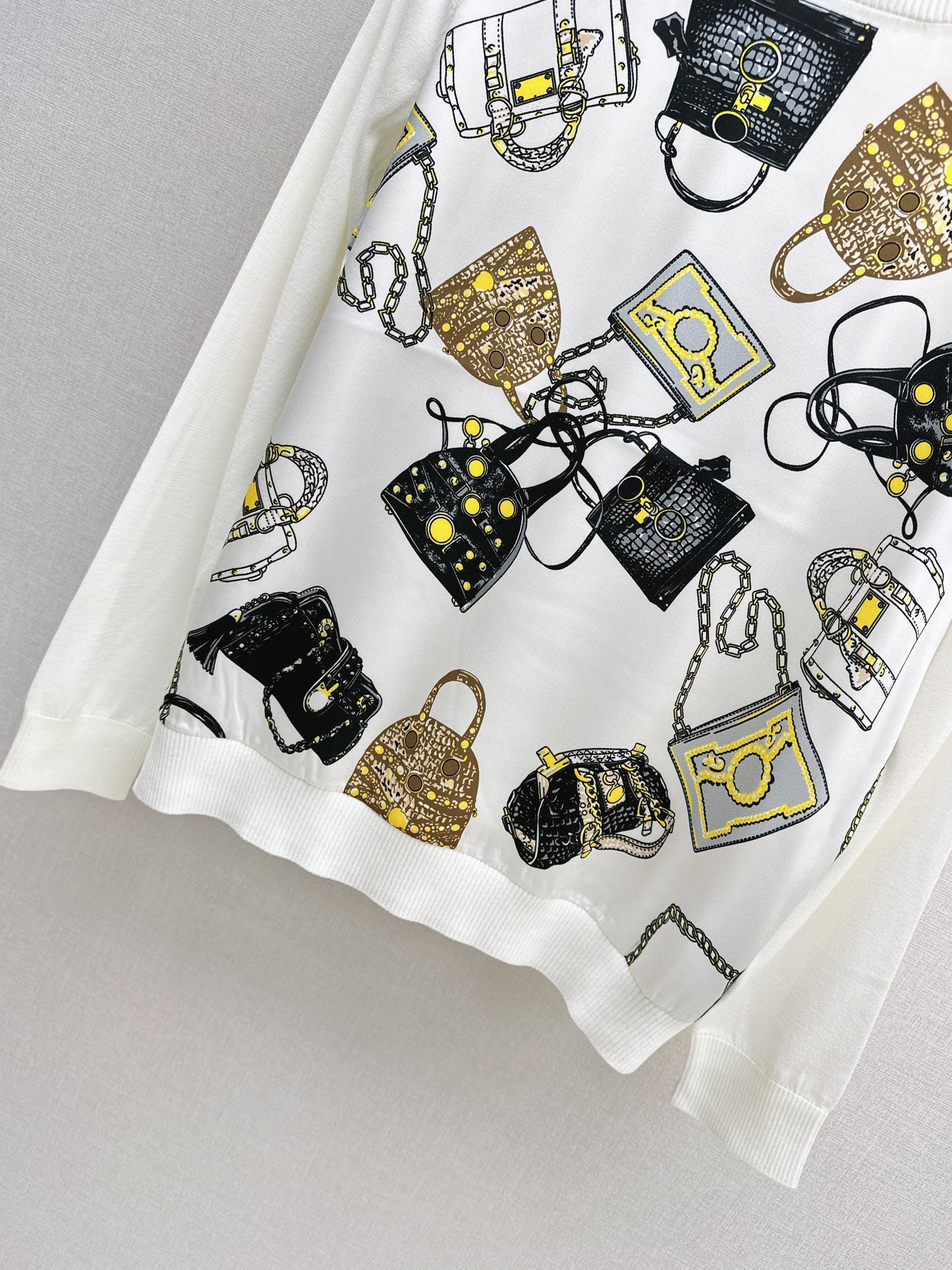Patchwork Knit Sweater