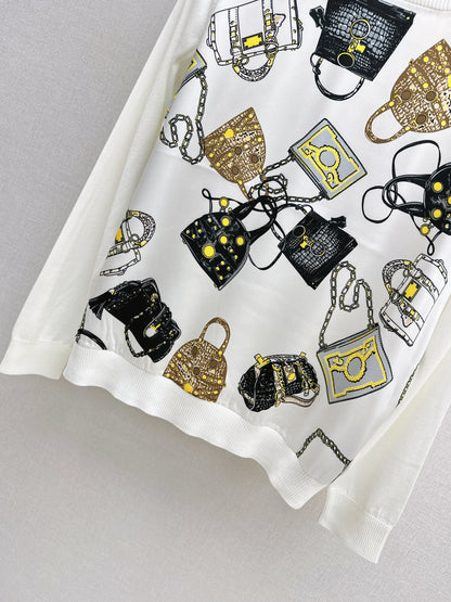 Patchwork Knit Sweater