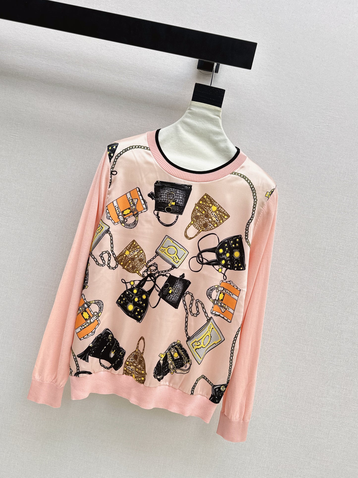Patchwork Knit Sweater