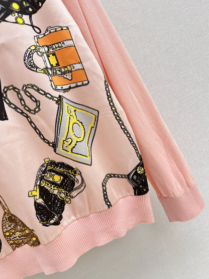 Patchwork Knit Sweater