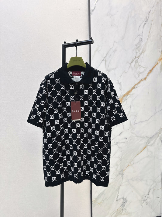 Logo Knit Polo Shirt