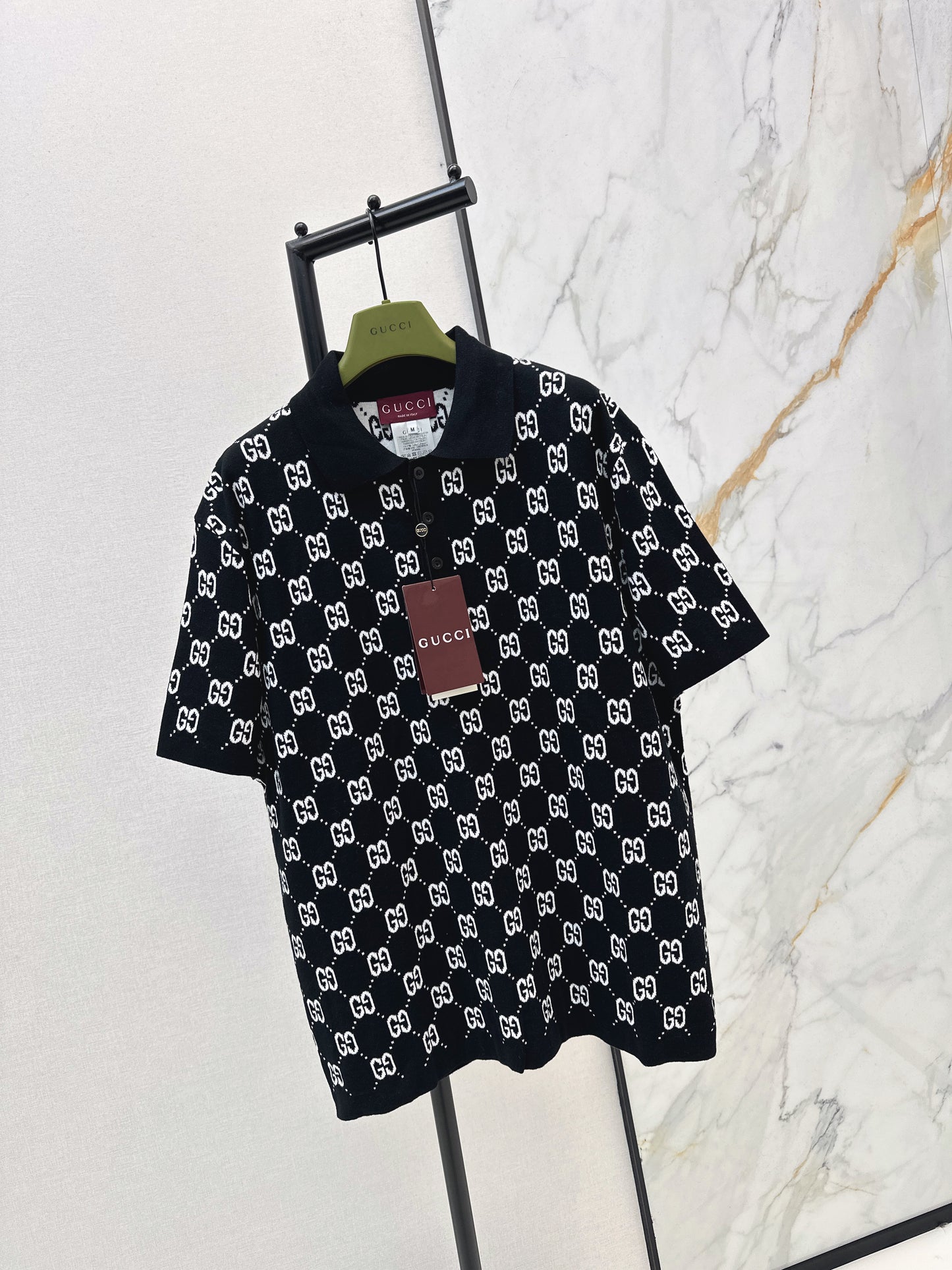 Logo Knit Polo Shirt