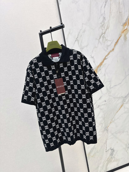 Logo Knit Polo Shirt