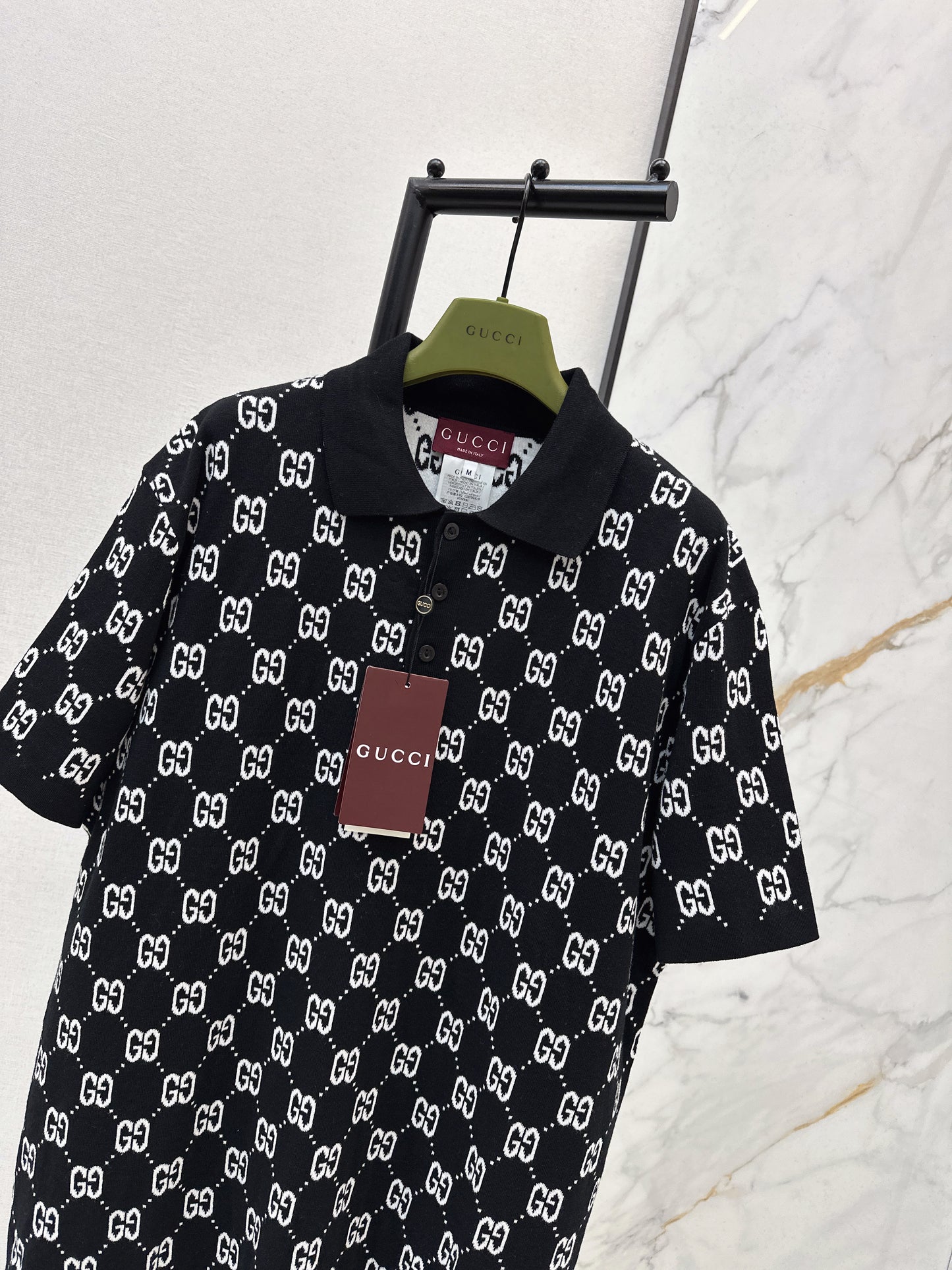 Logo Knit Polo Shirt