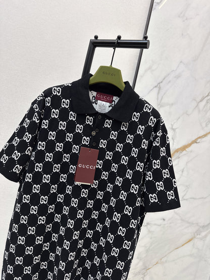 Logo Knit Polo Shirt