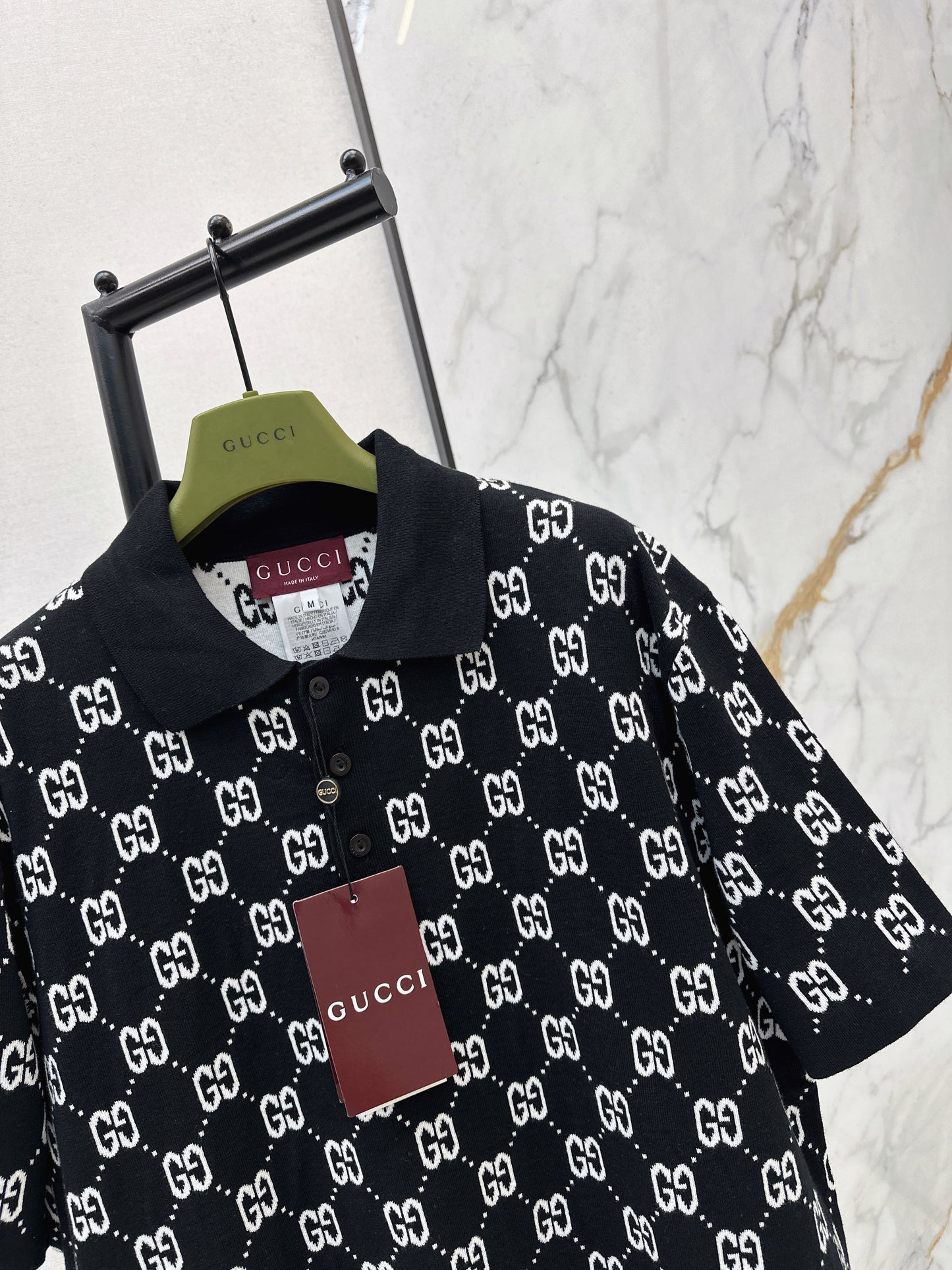 Logo Knit Polo Shirt
