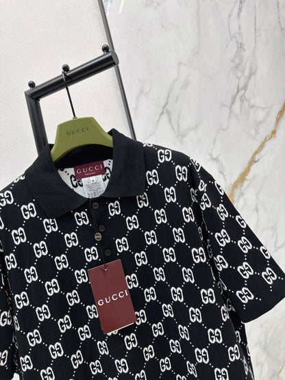 Logo Knit Polo Shirt