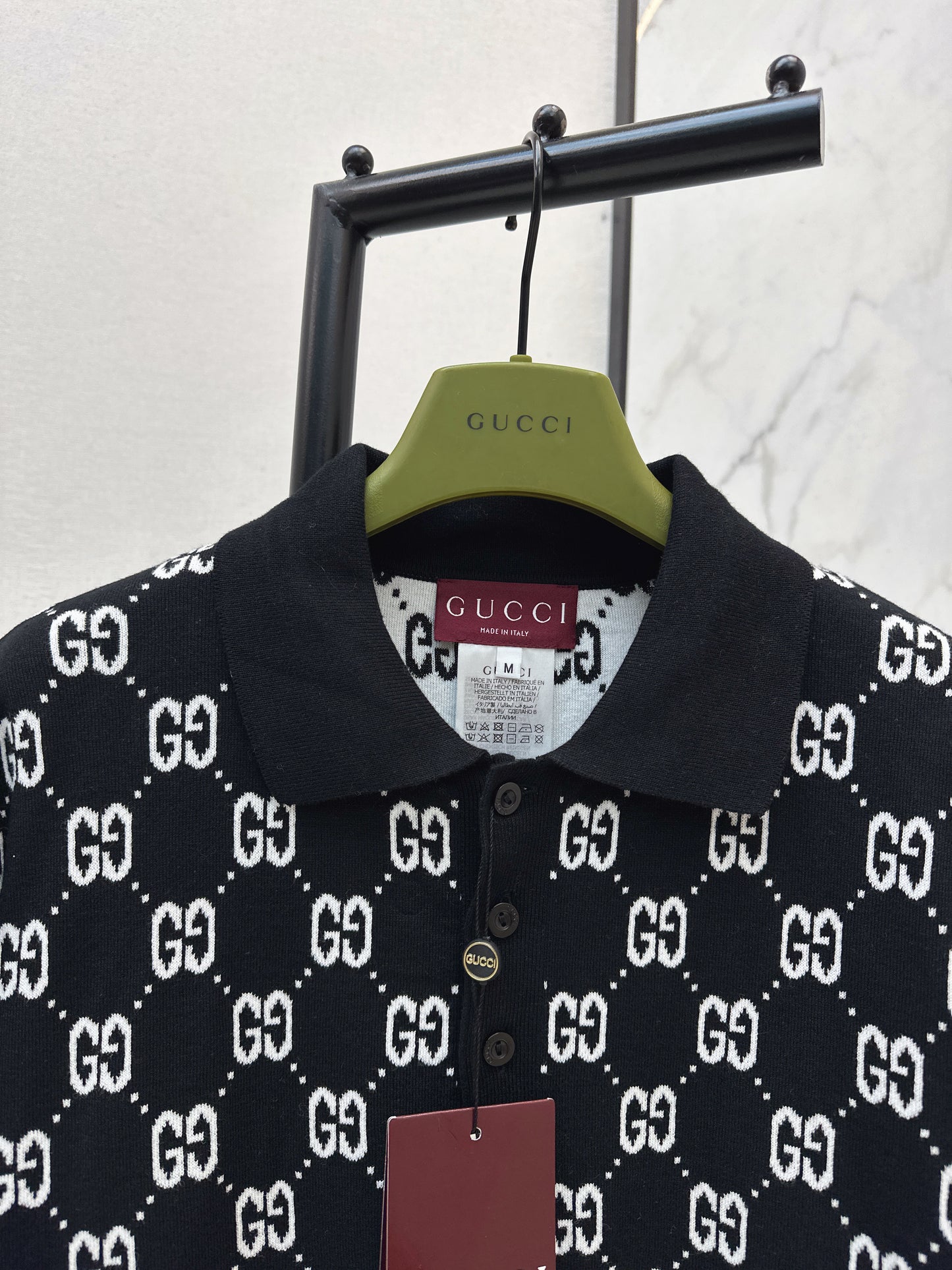Logo Knit Polo Shirt
