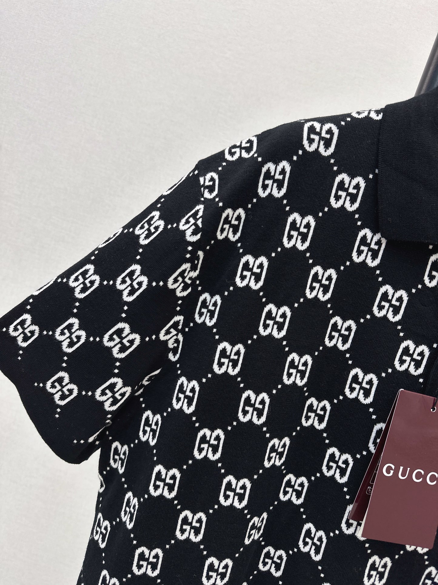 Logo Knit Polo Shirt