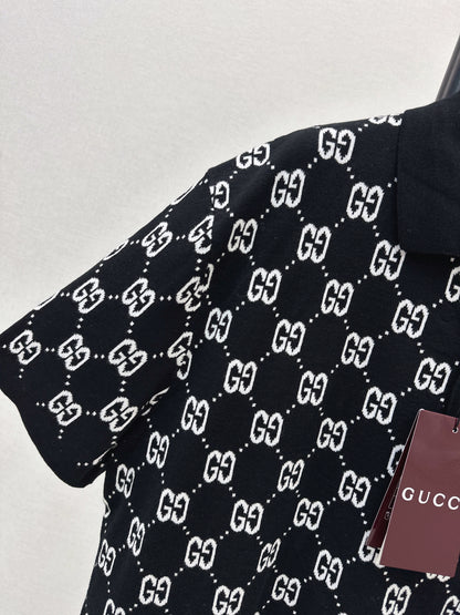 Logo Knit Polo Shirt