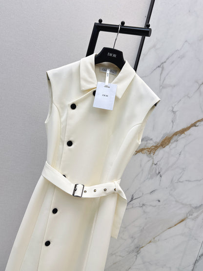 Asymmetrical button-down dress