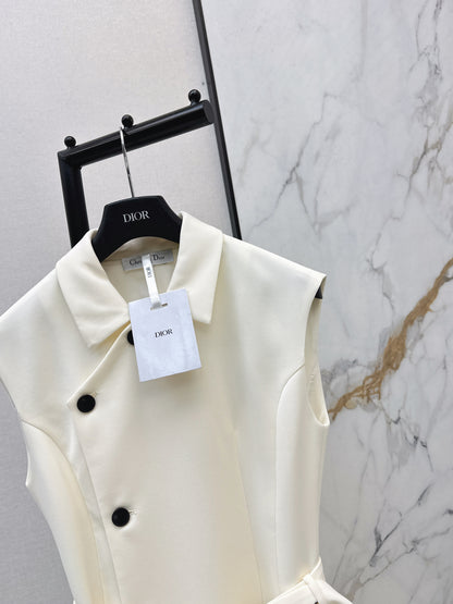 Asymmetrical button-down dress