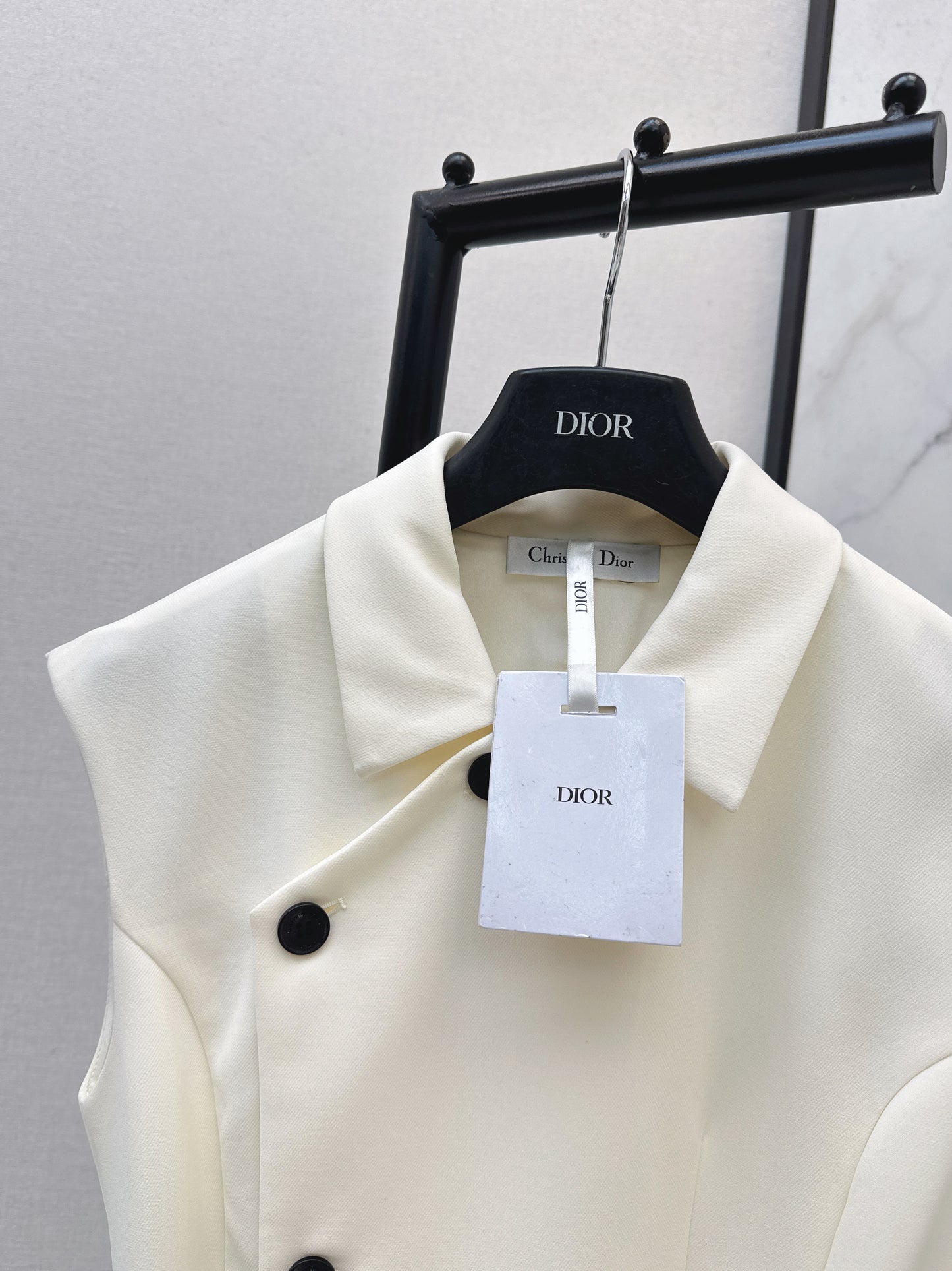 Asymmetrical button-down dress