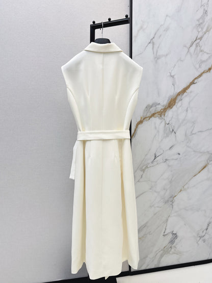 Asymmetrical button-down dress