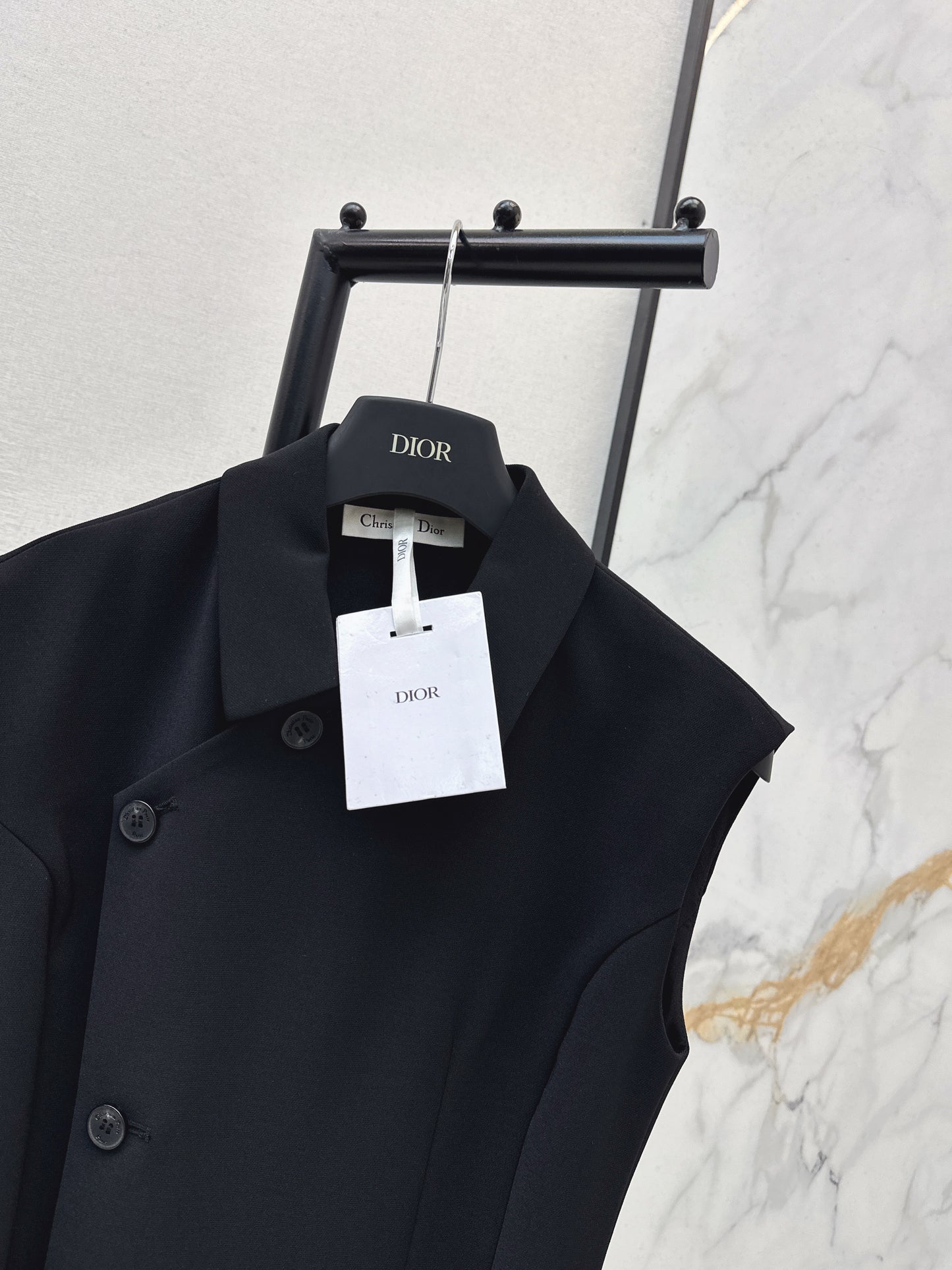 Asymmetrical button-down dress
