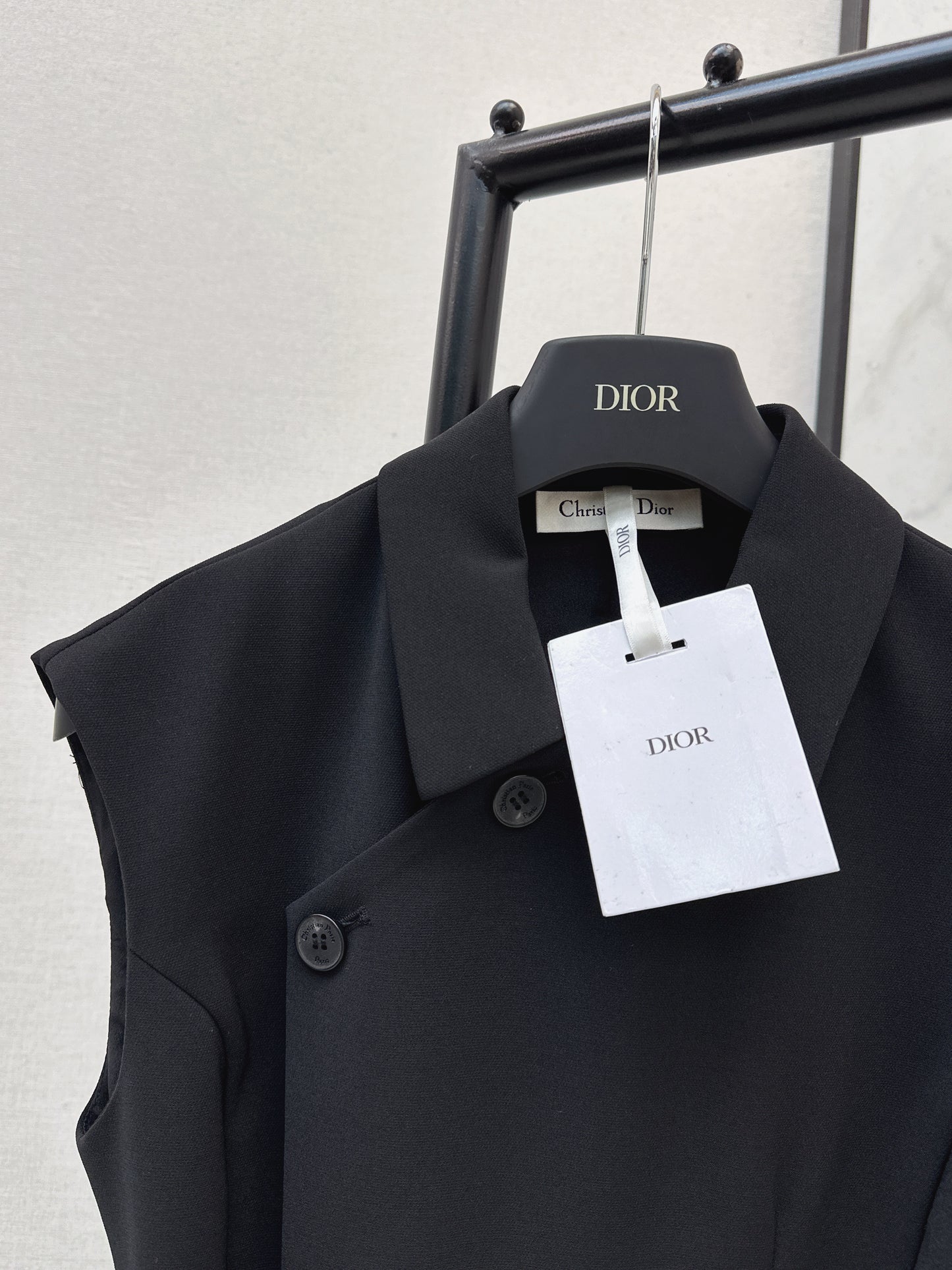 Asymmetrical button-down dress