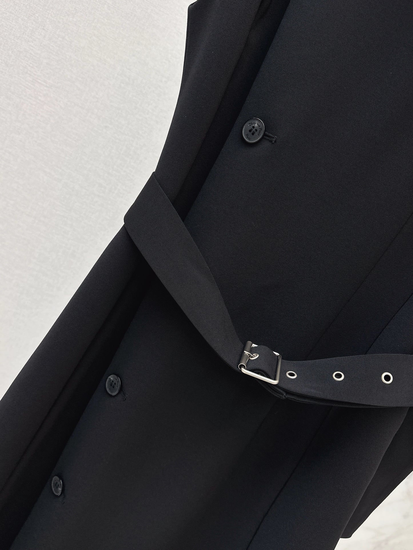 Asymmetrical button-down dress