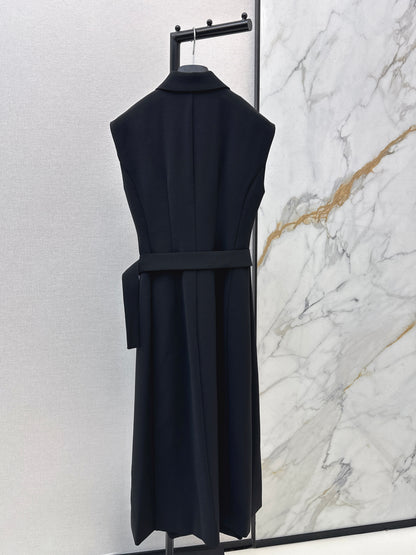 Asymmetrical button-down dress