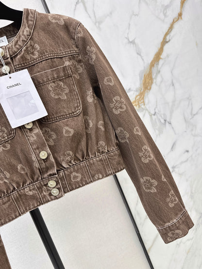 Floral Denim Jacket