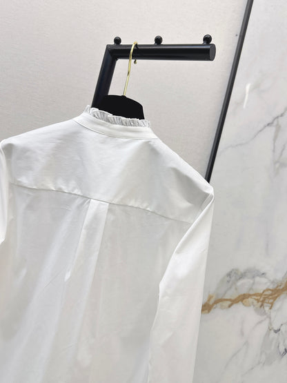 Ribbon and bow embellishment shirt
