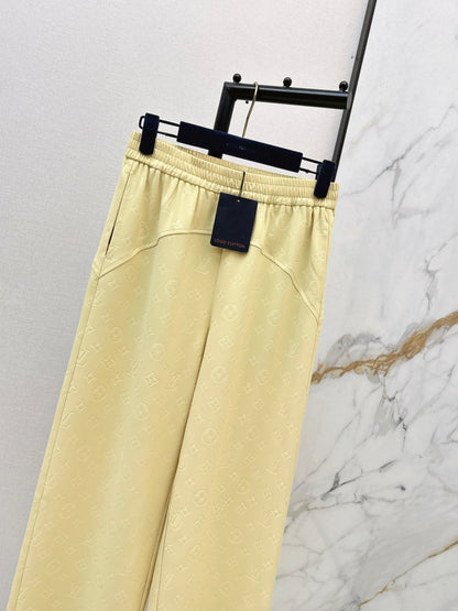 Classic monogram straight-leg pants