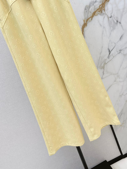 Classic monogram straight-leg pants