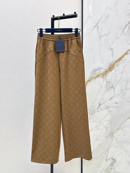 Classic monogram straight-leg pants
