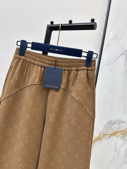 Classic monogram straight-leg pants