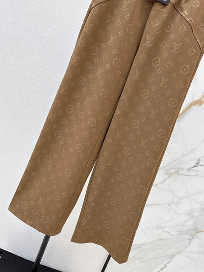 Classic monogram straight-leg pants