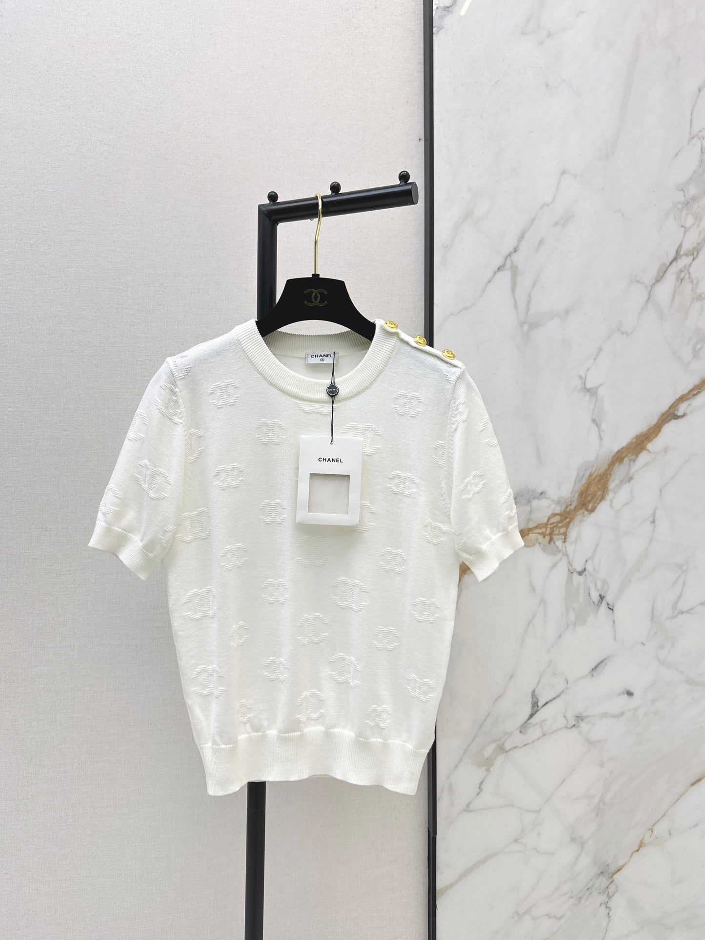 Jacquard Pattern T-Shirt