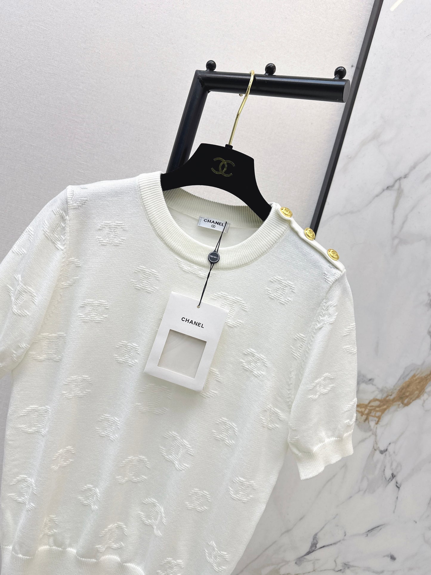 Jacquard Pattern T-Shirt