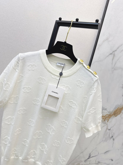 Jacquard Pattern T-Shirt