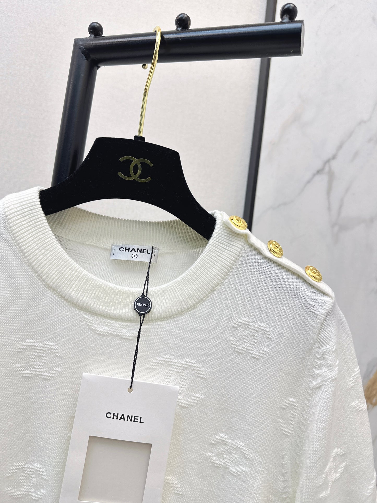 Jacquard Pattern T-Shirt