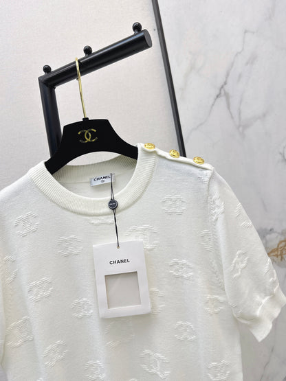 Jacquard Pattern T-Shirt