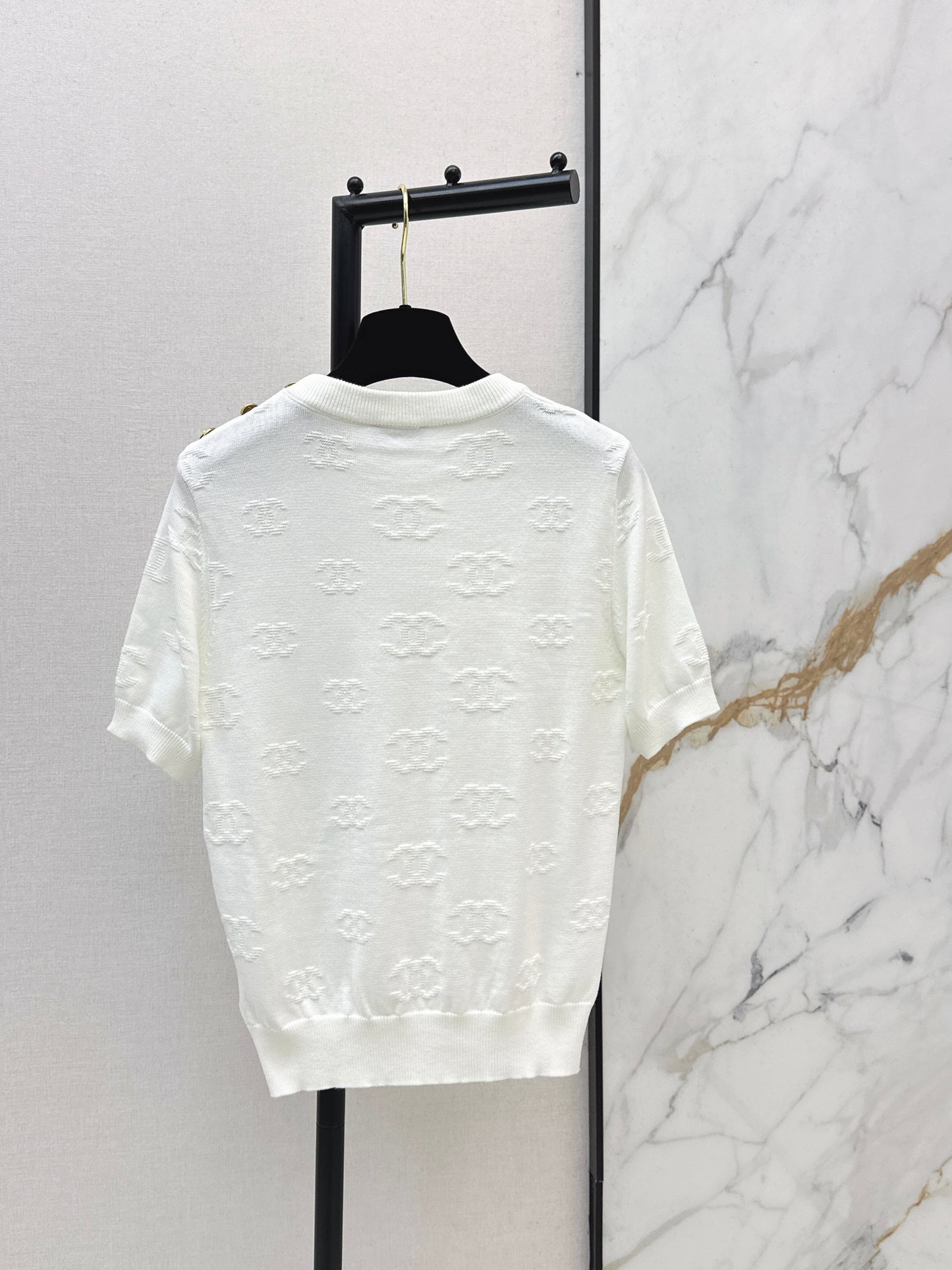 Jacquard Pattern T-Shirt