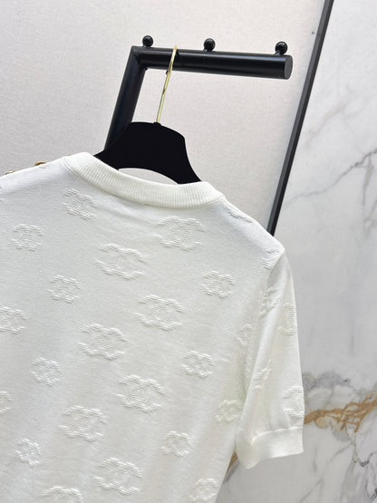 Jacquard Pattern T-Shirt