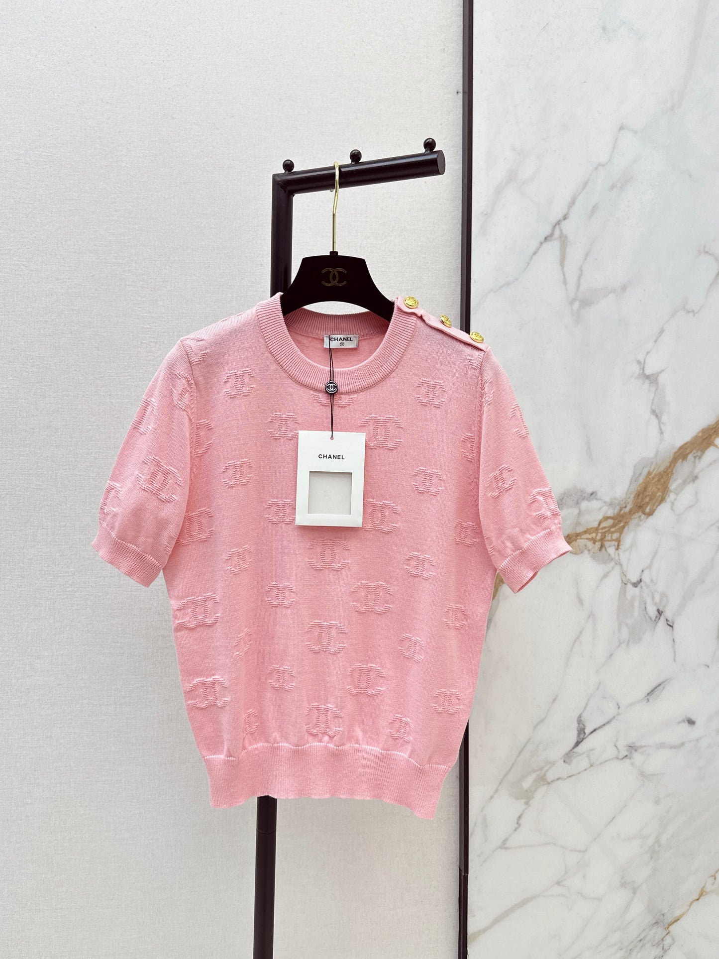 Jacquard Pattern T-Shirt