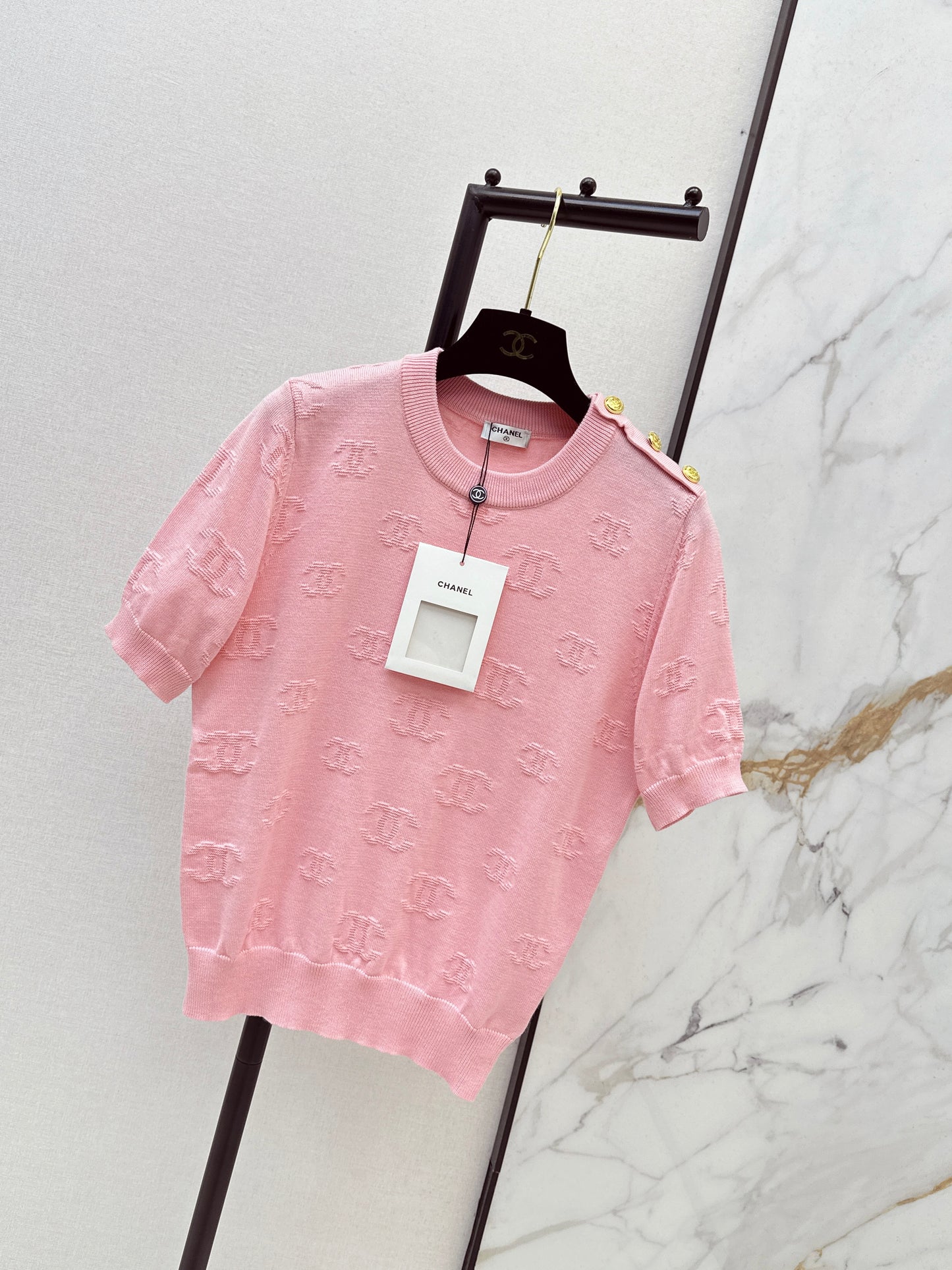 Jacquard Pattern T-Shirt