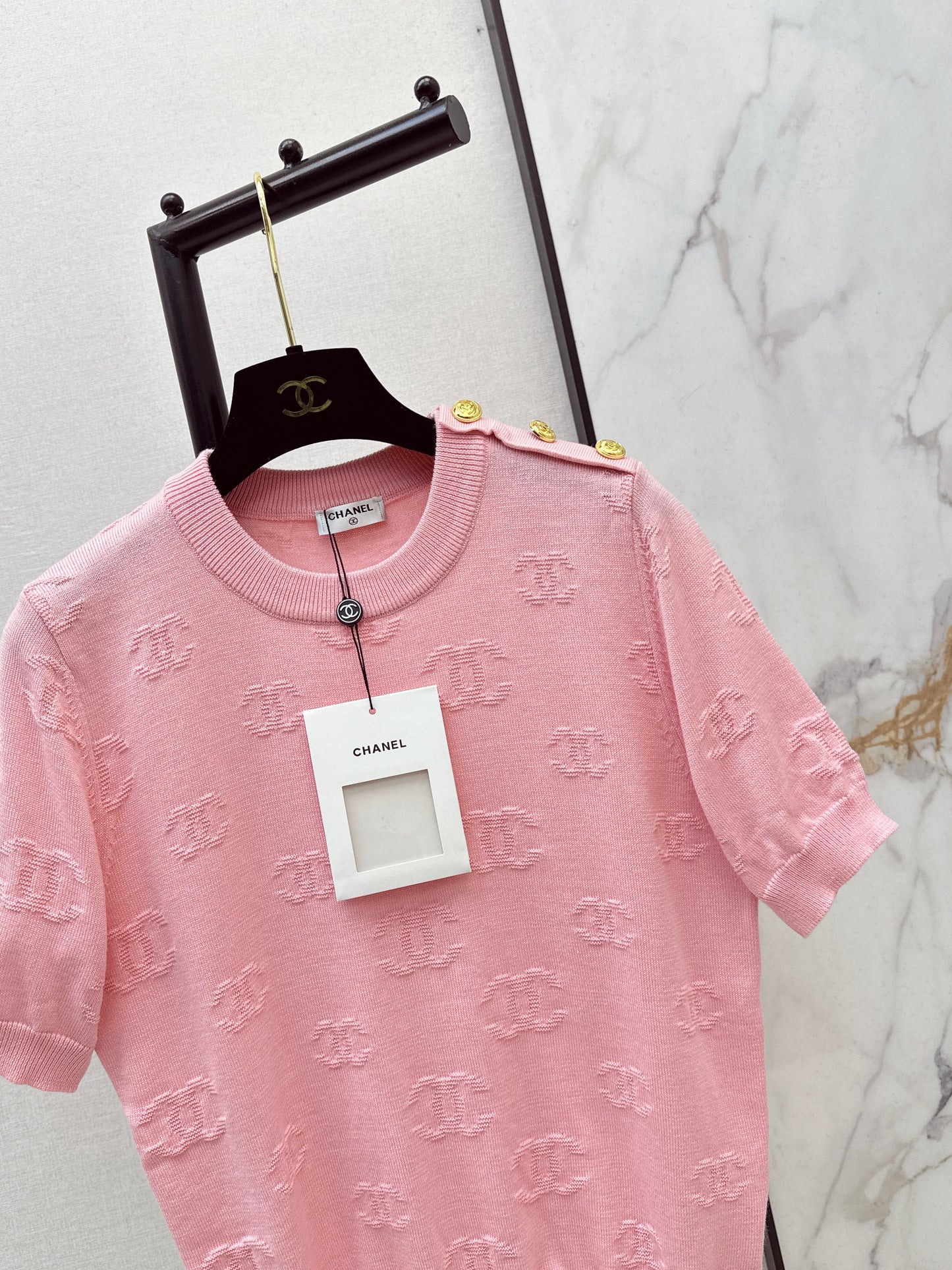 Jacquard Pattern T-Shirt