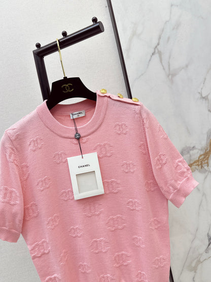 Jacquard Pattern T-Shirt