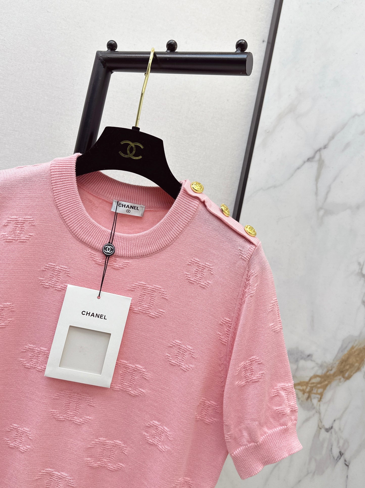 Jacquard Pattern T-Shirt