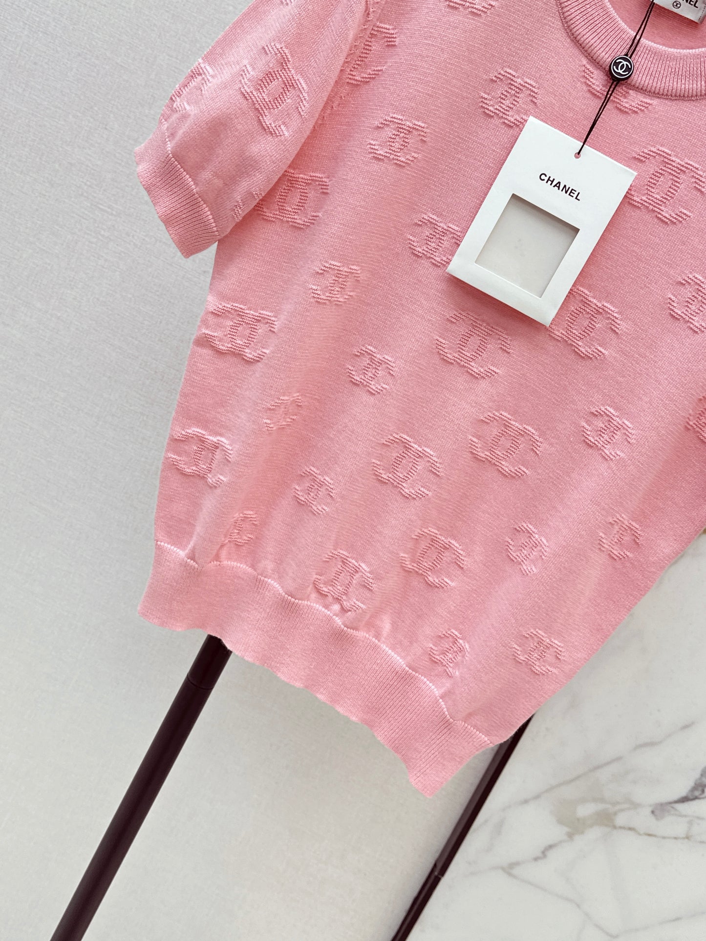 Jacquard Pattern T-Shirt